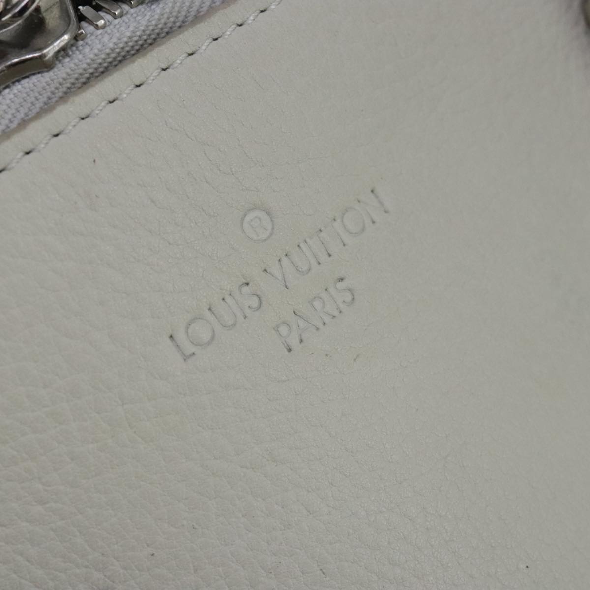 LOUIS VUITTON Naxos Cabas Hand Bag Leather White M95887 LV Auth bs19946