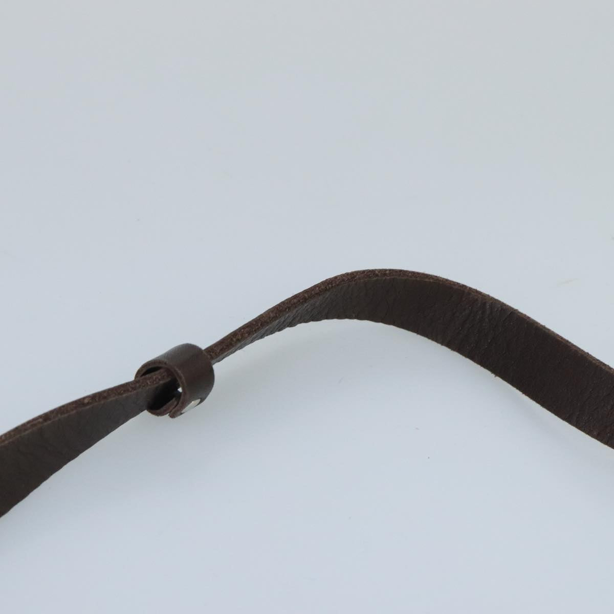 BURBERRY Blue Label Shoulder Bag Suede Brown Silver Auth bs20013