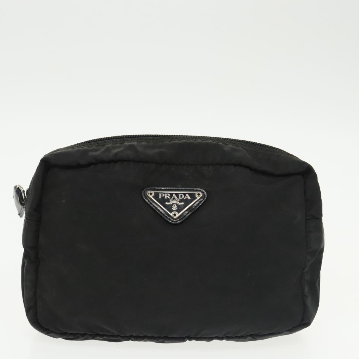 PRADA Pouch Nylon 2Set Black Auth bs20041