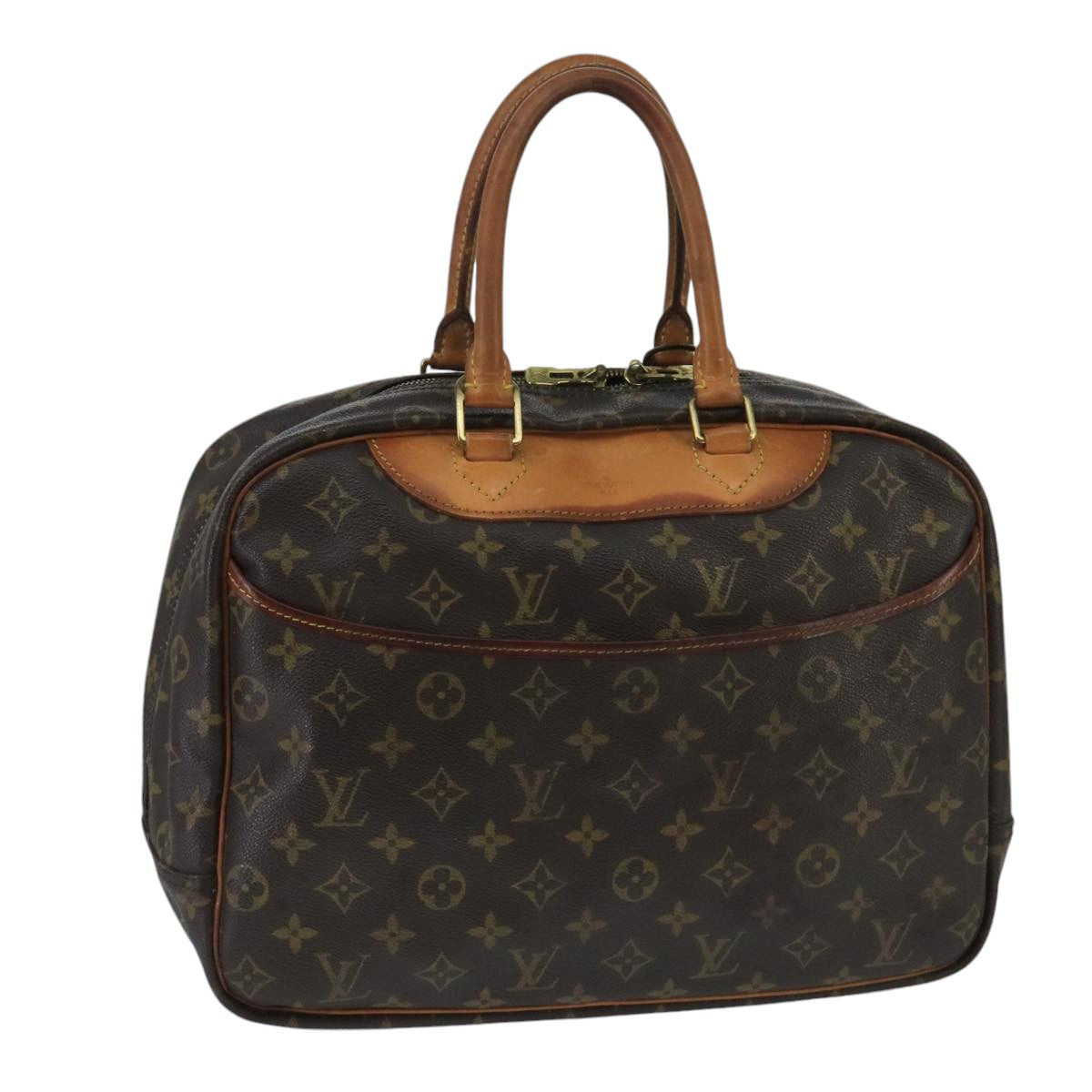 LOUIS VUITTON Monogram Deauville Hand Bag M47270 LV Auth bs20048