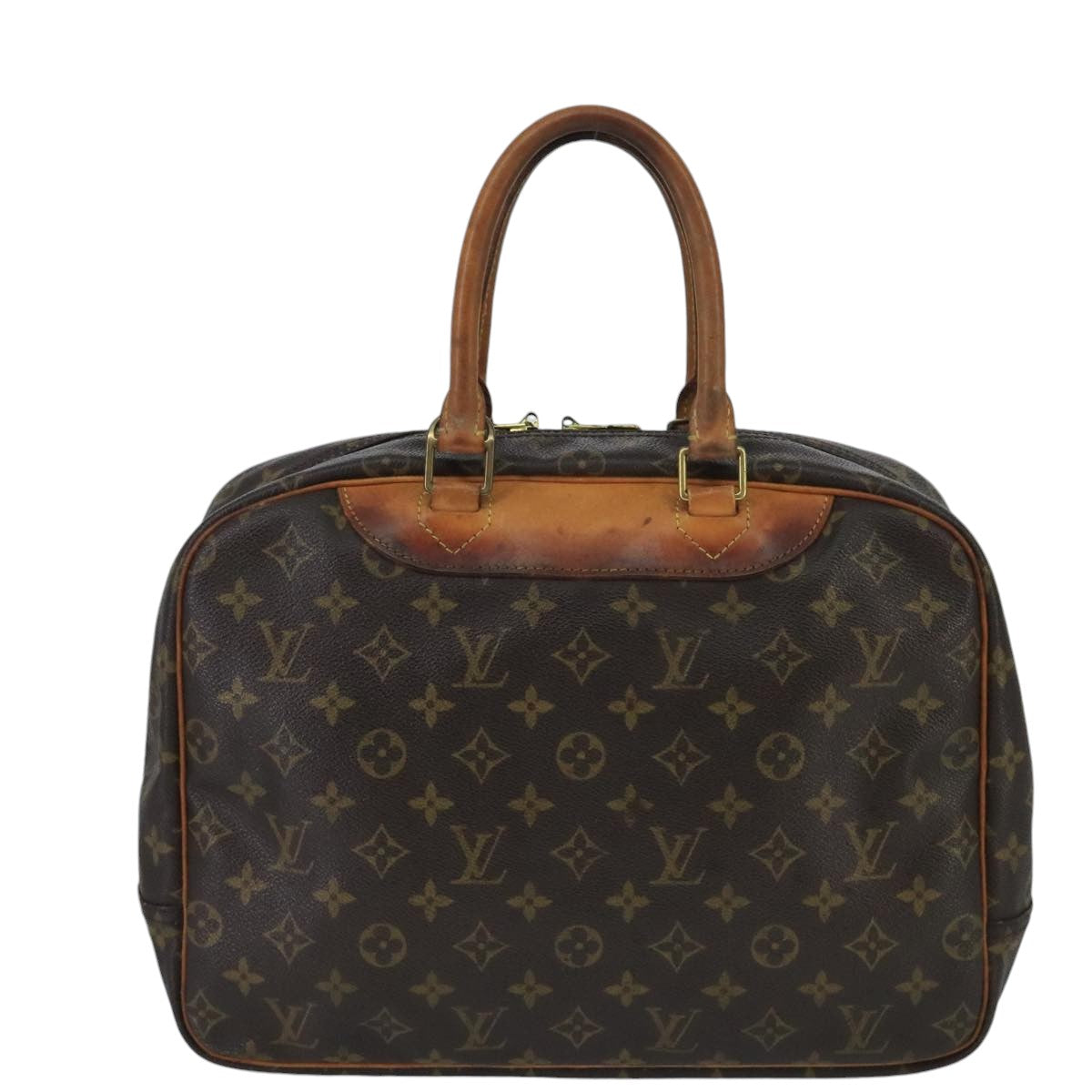 LOUIS VUITTON Monogram Deauville Hand Bag M47270 LV Auth bs20048