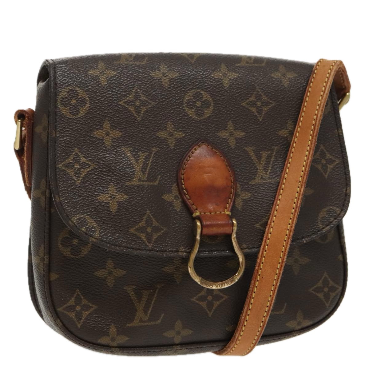 LOUIS VUITTON Monogram Saint Cloud MM Shoulder Bag M51243 LV Auth bs20050