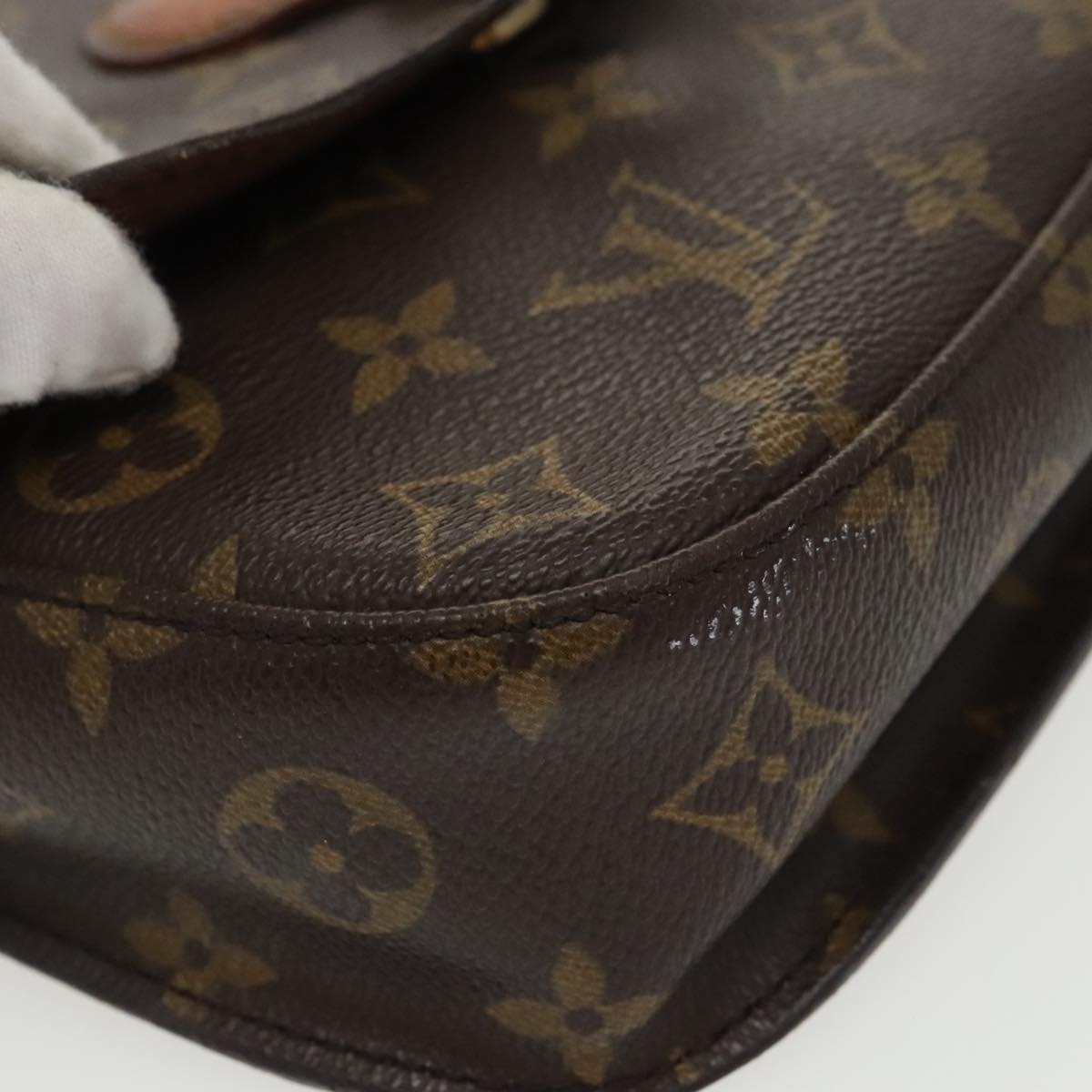 LOUIS VUITTON Monogram Saint Cloud MM Shoulder Bag M51243 LV Auth bs20050