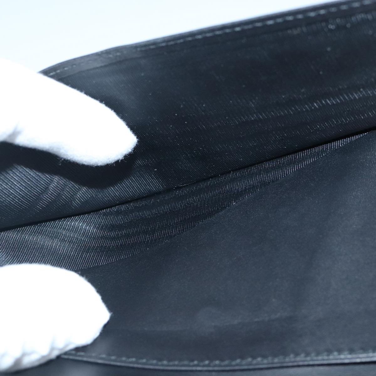 Salvatore Ferragamo Wallet Leather Black Auth bs20080