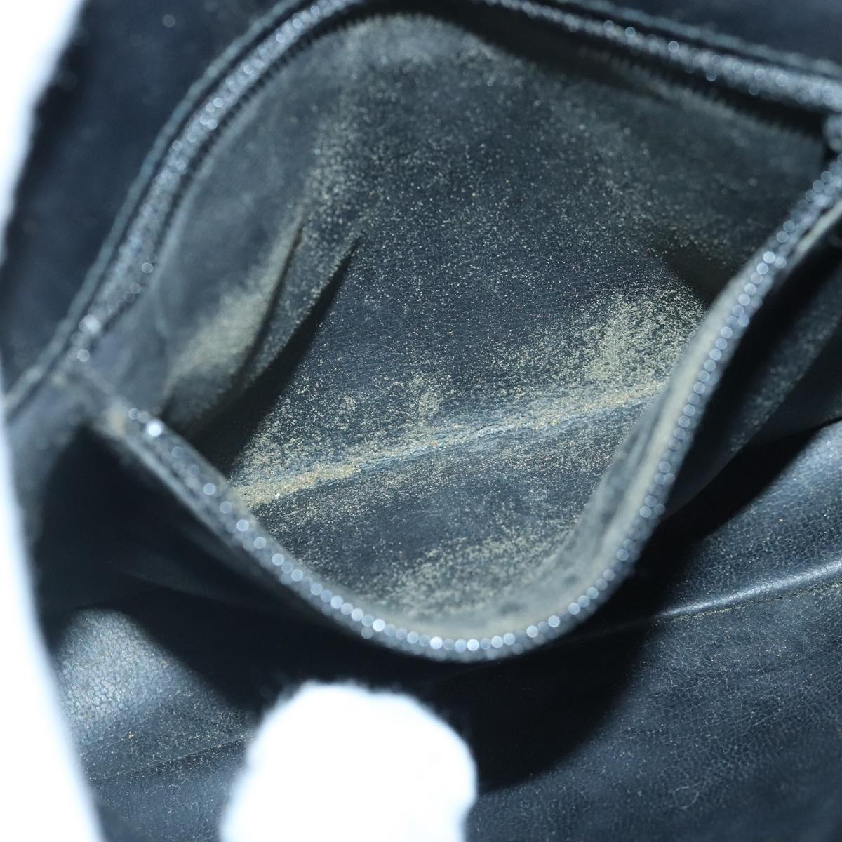 CHANEL Matelasse Chain Waist bag Lamb Skin Black Gold CC Auth bs20175