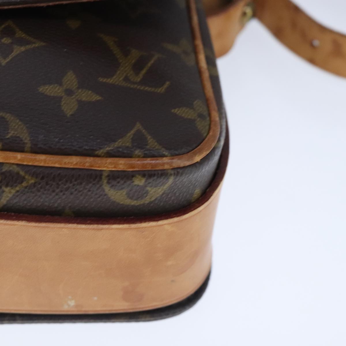 LOUIS VUITTON Monogram Cartouchiere MM Shoulder Bag M51253 LV Auth bs20280