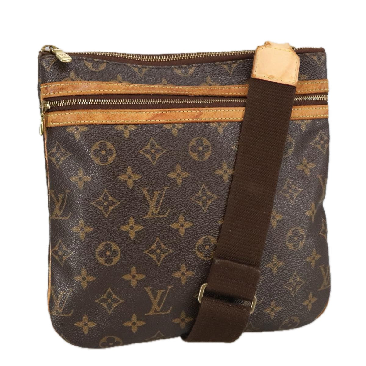 LOUIS VUITTON Monogram Pochette Bosphore Shoulder Bag M40044 LV Auth bs20281