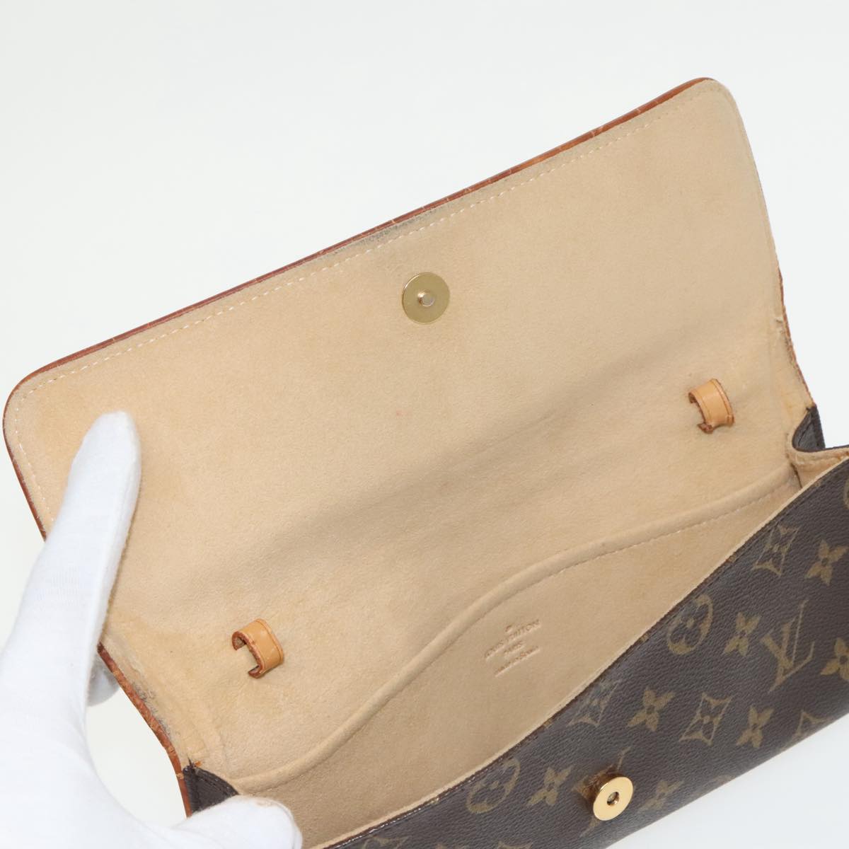 LOUIS VUITTON Monogram Pochette Twin GM Shoulder Bag M51852 LV Auth bs20285