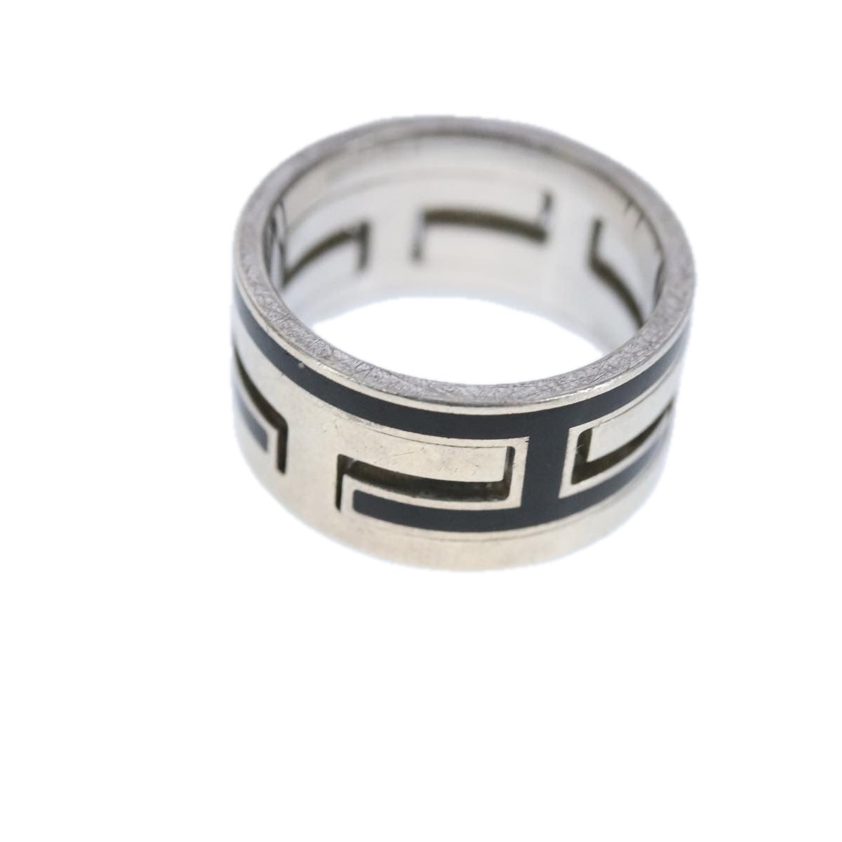 HERMES Move Ash Ring Ag925 Silver Auth bs20301