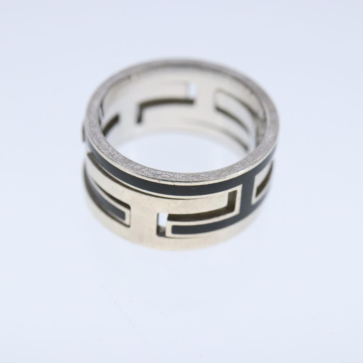 HERMES Move Ash Ring Ag925 Silver Auth bs20301