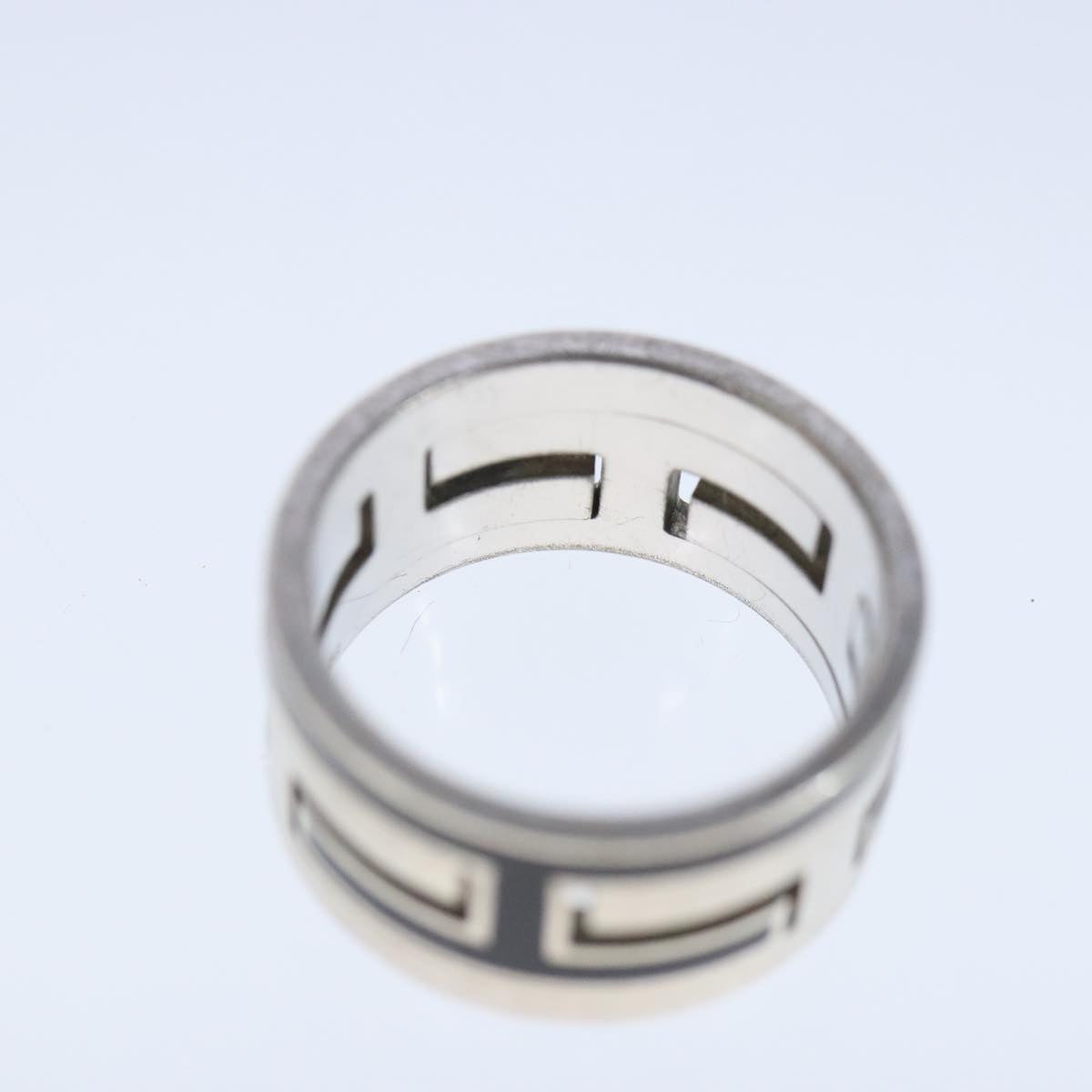 HERMES Move Ash Ring Ag925 Silver Auth bs20301