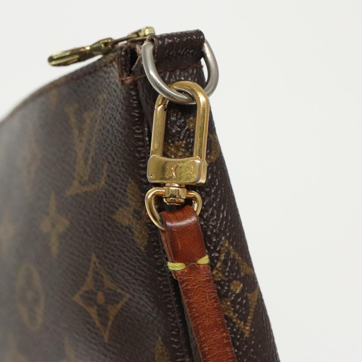 LOUIS VUITTON Monogram Pochette Accessoires Pouch M51980 LV Auth bs20313