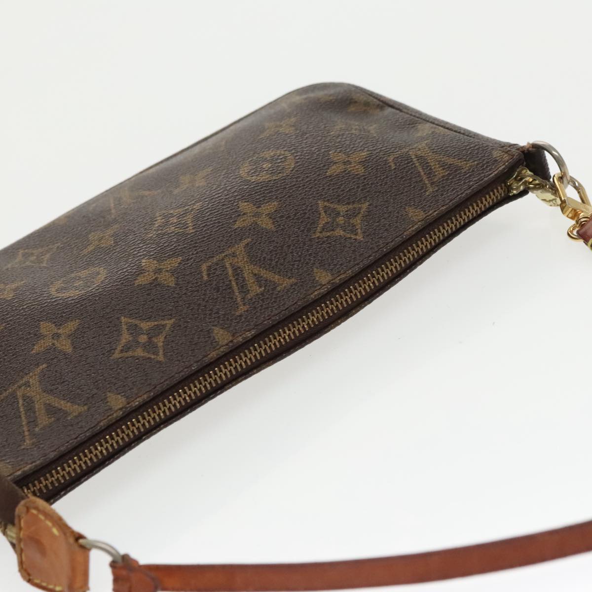 LOUIS VUITTON Monogram Pochette Accessoires Pouch M51980 LV Auth bs20313