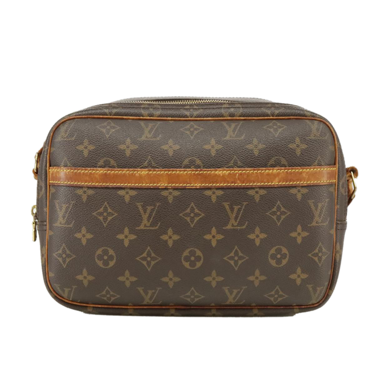 LOUIS VUITTON Monogram Reporter PM Shoulder Bag M45254 LV Auth bs20462