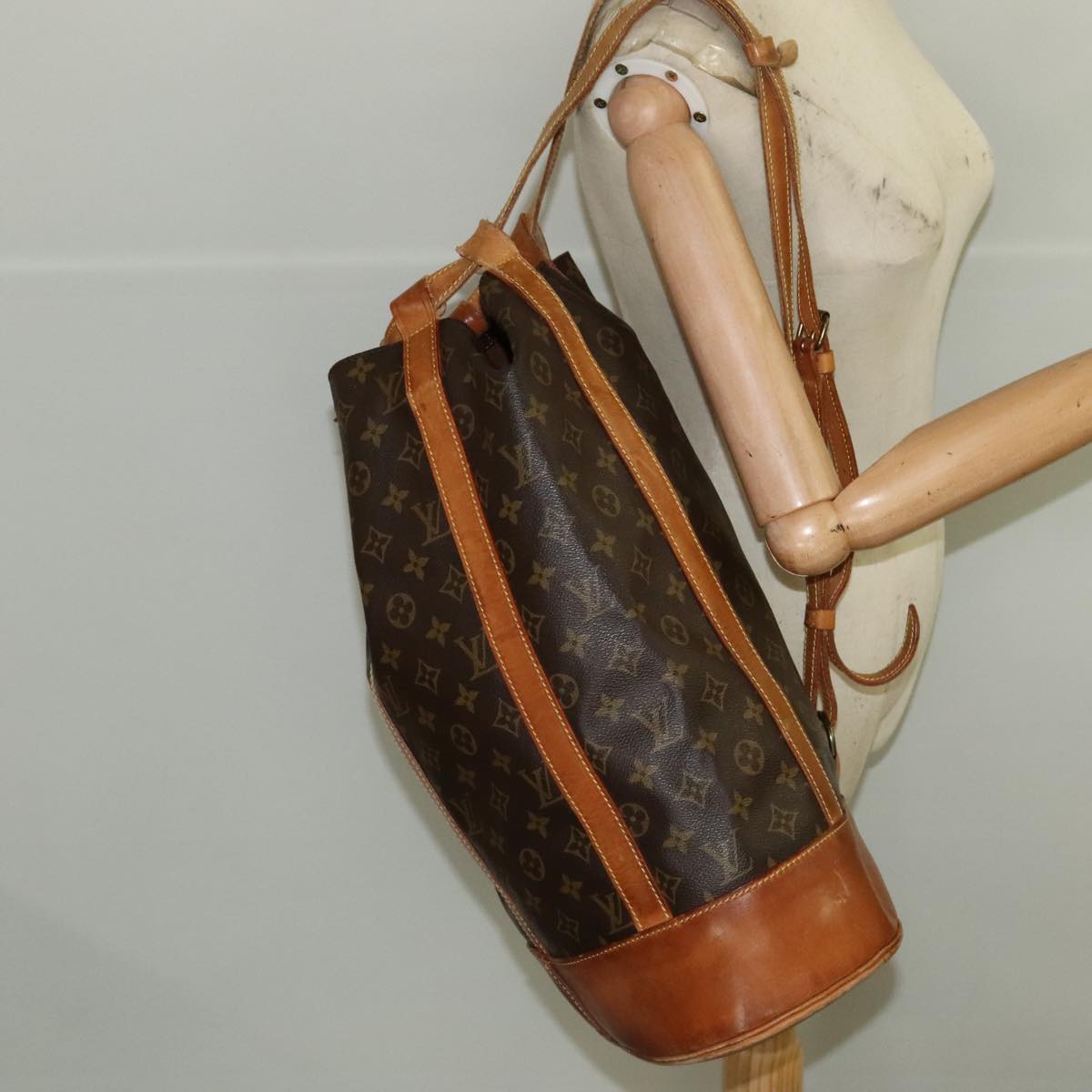 LOUIS VUITTON Monogram Randonnee GM Shoulder Bag M42244 LV Auth bs20493