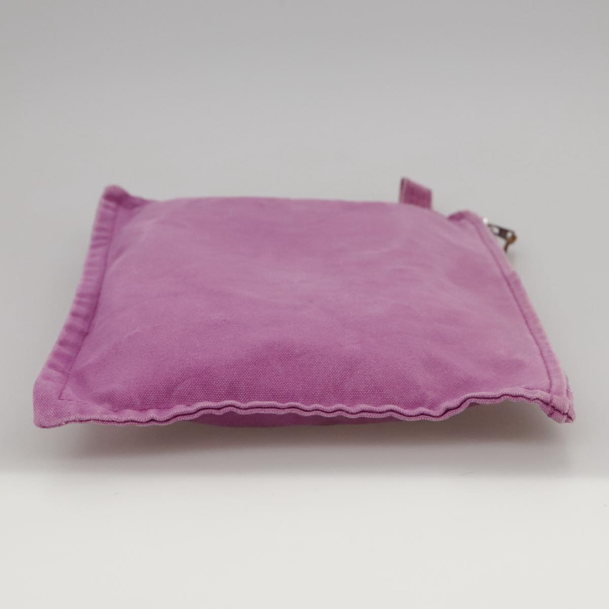 HERMES Bora Bora Pouch MM Pouch Canvas Purple Silver Auth bs20572