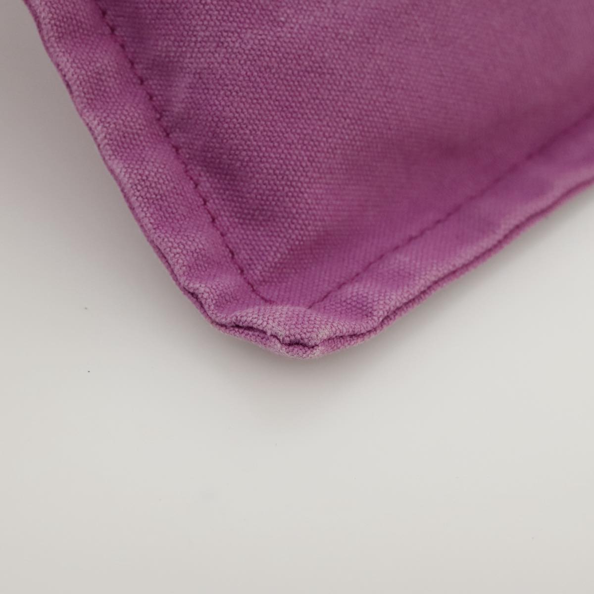 HERMES Bora Bora Pouch MM Pouch Canvas Purple Silver Auth bs20572