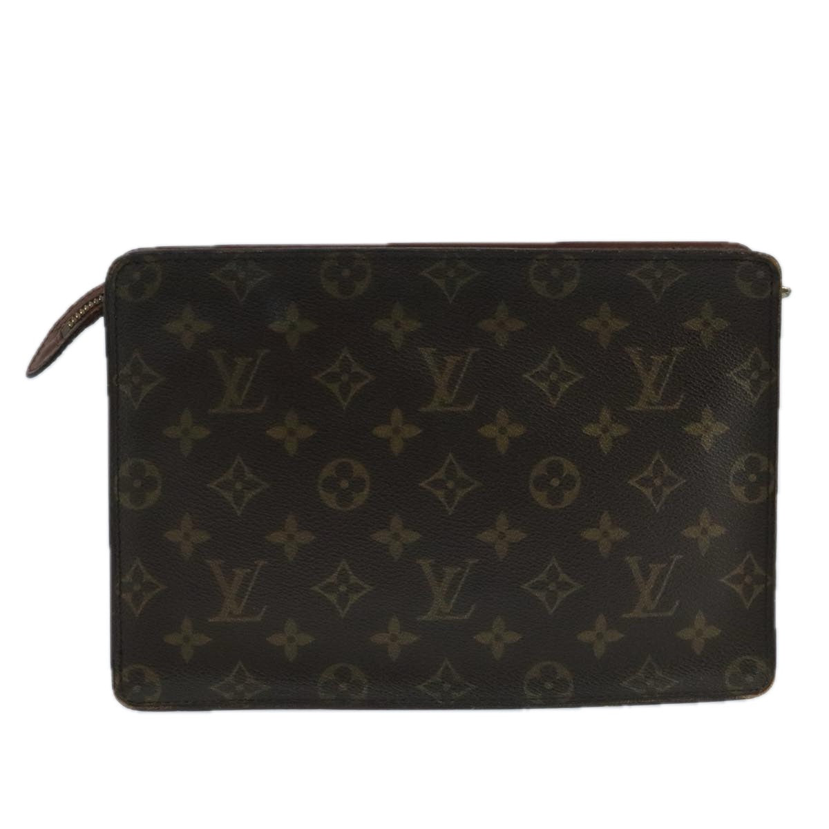 LOUIS VUITTON Monogram Pochette Homme Clutch Bag M51795 LV Auth bs20604