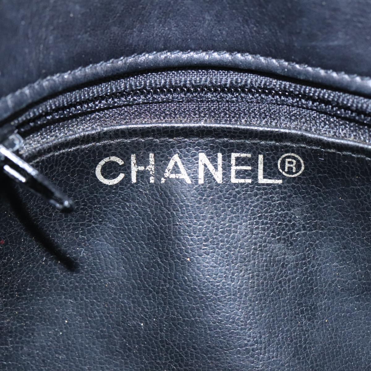 CHANEL Matelasse Chain Waist bag Lamb Skin Black Gold CC Auth bs20726