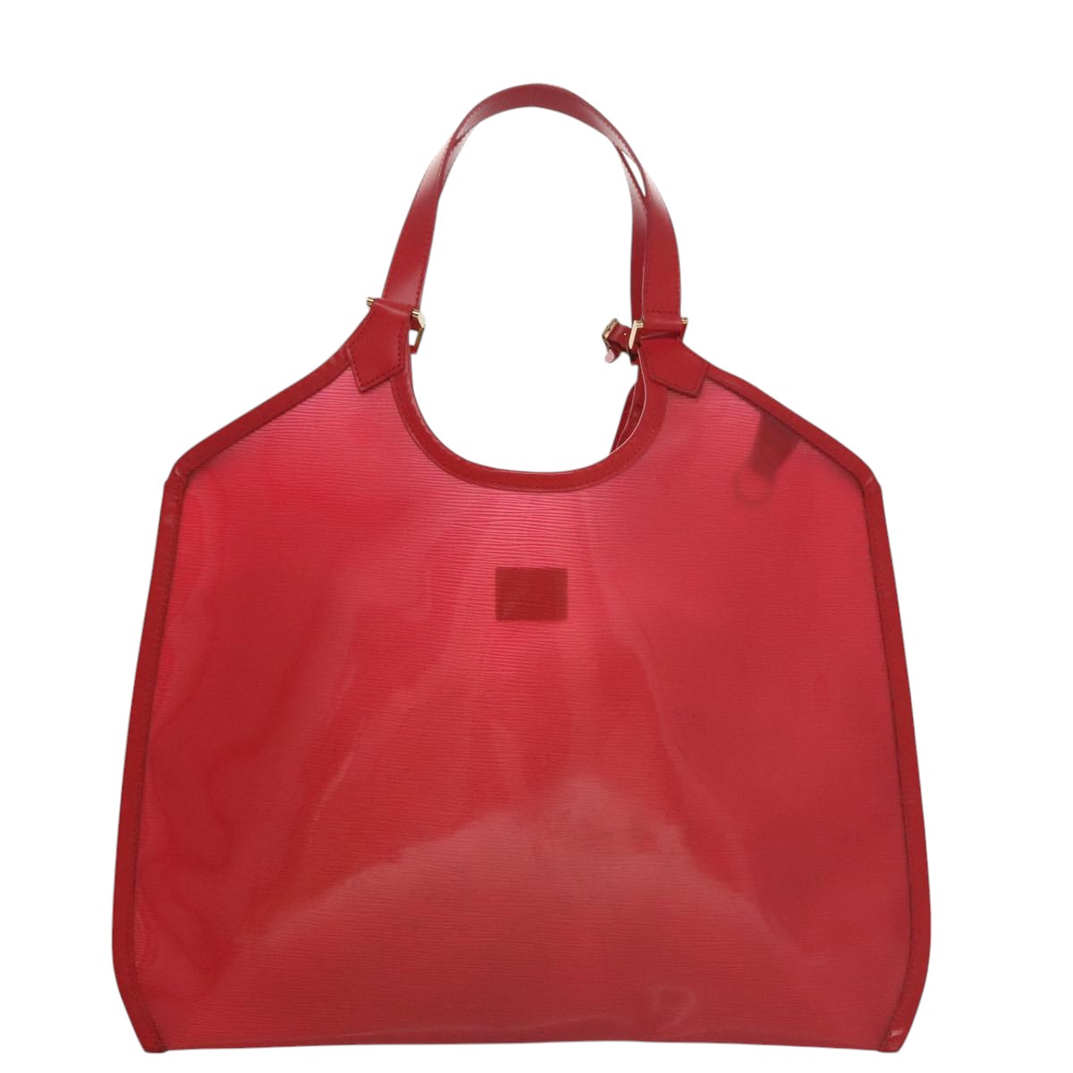 LOUIS VUITTON Epi Plage Via Hand Bag Vinyl Red Grenadine M92152 LV Auth bs20812