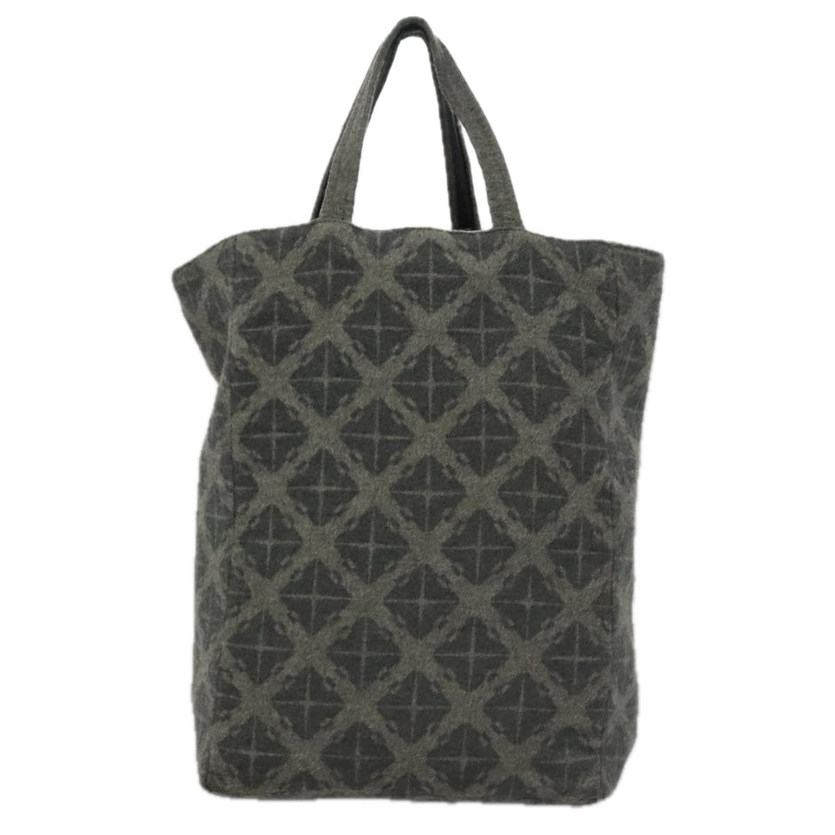 BOTTEGA VENETA Tote Bag Wool Gray Auth bs20839
