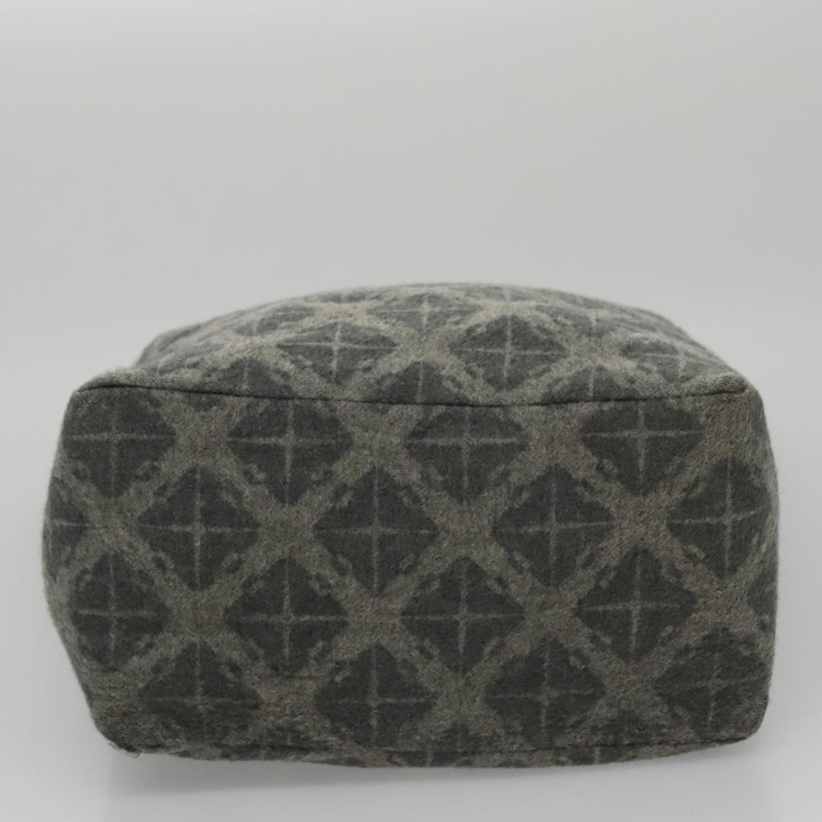 BOTTEGA VENETA Tote Bag Wool Gray Auth bs20839
