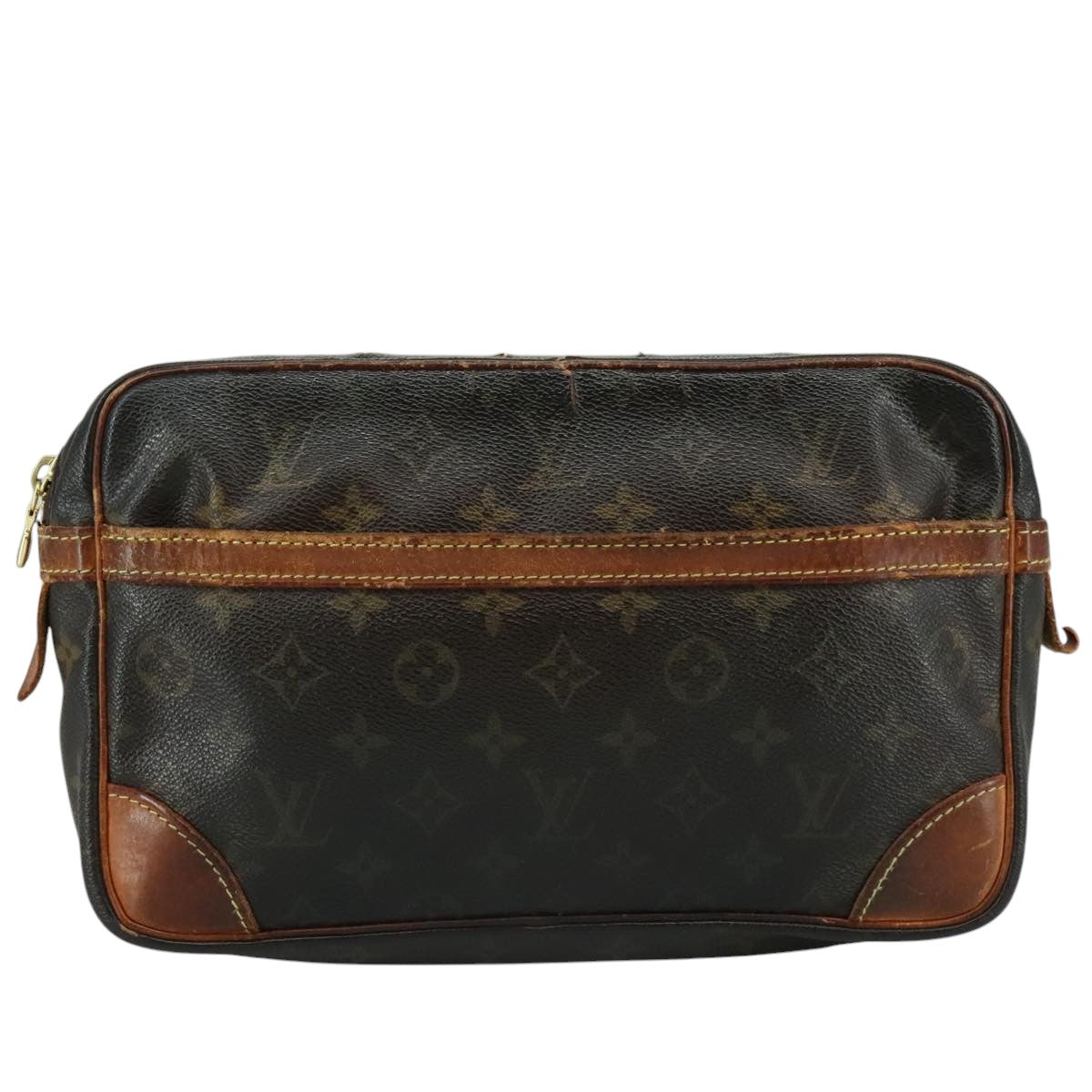 LOUIS VUITTON Monogram Compiegne 28 Clutch Bag M51845 LV Auth bs20858