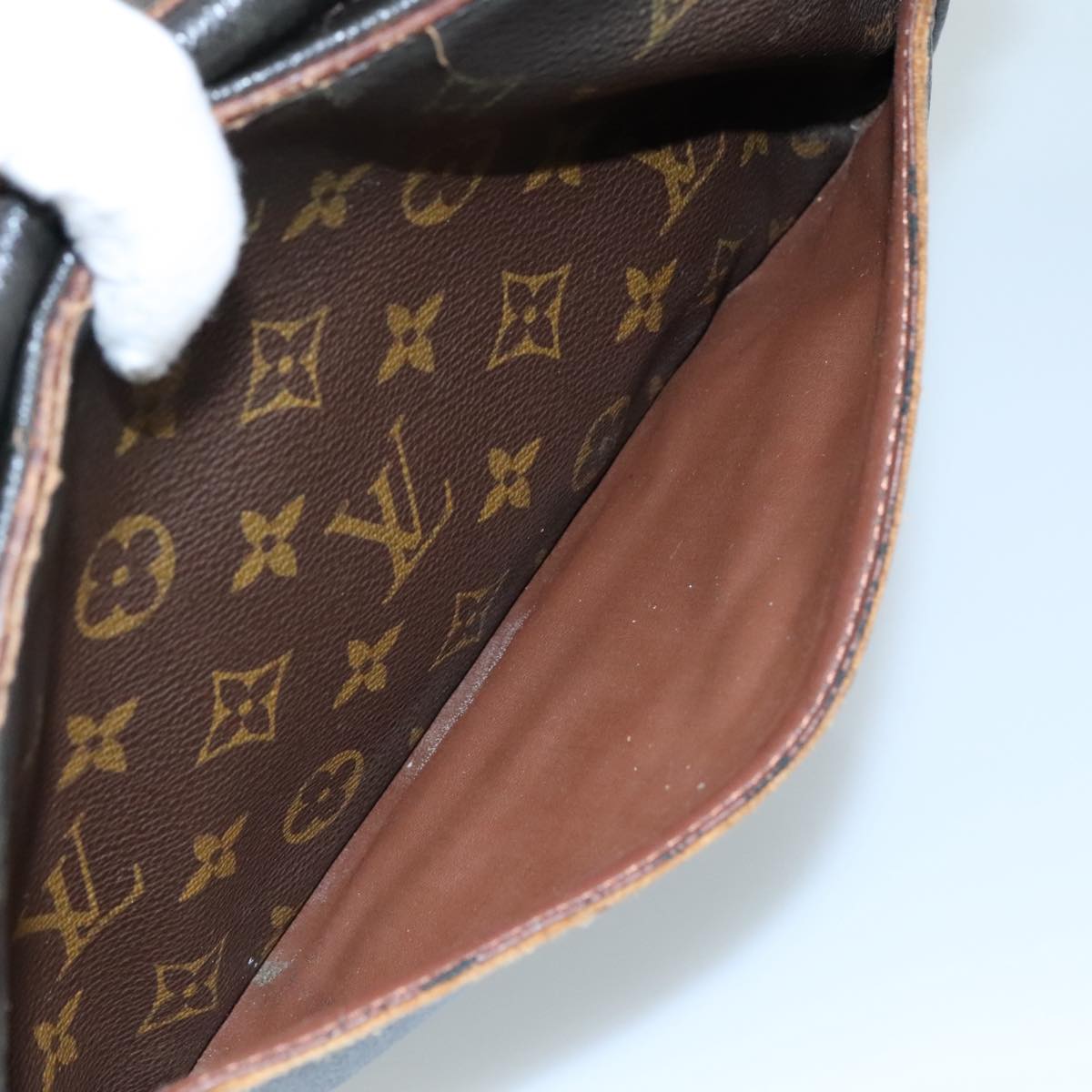 LOUIS VUITTON Monogram Compiegne 28 Clutch Bag M51845 LV Auth bs20858