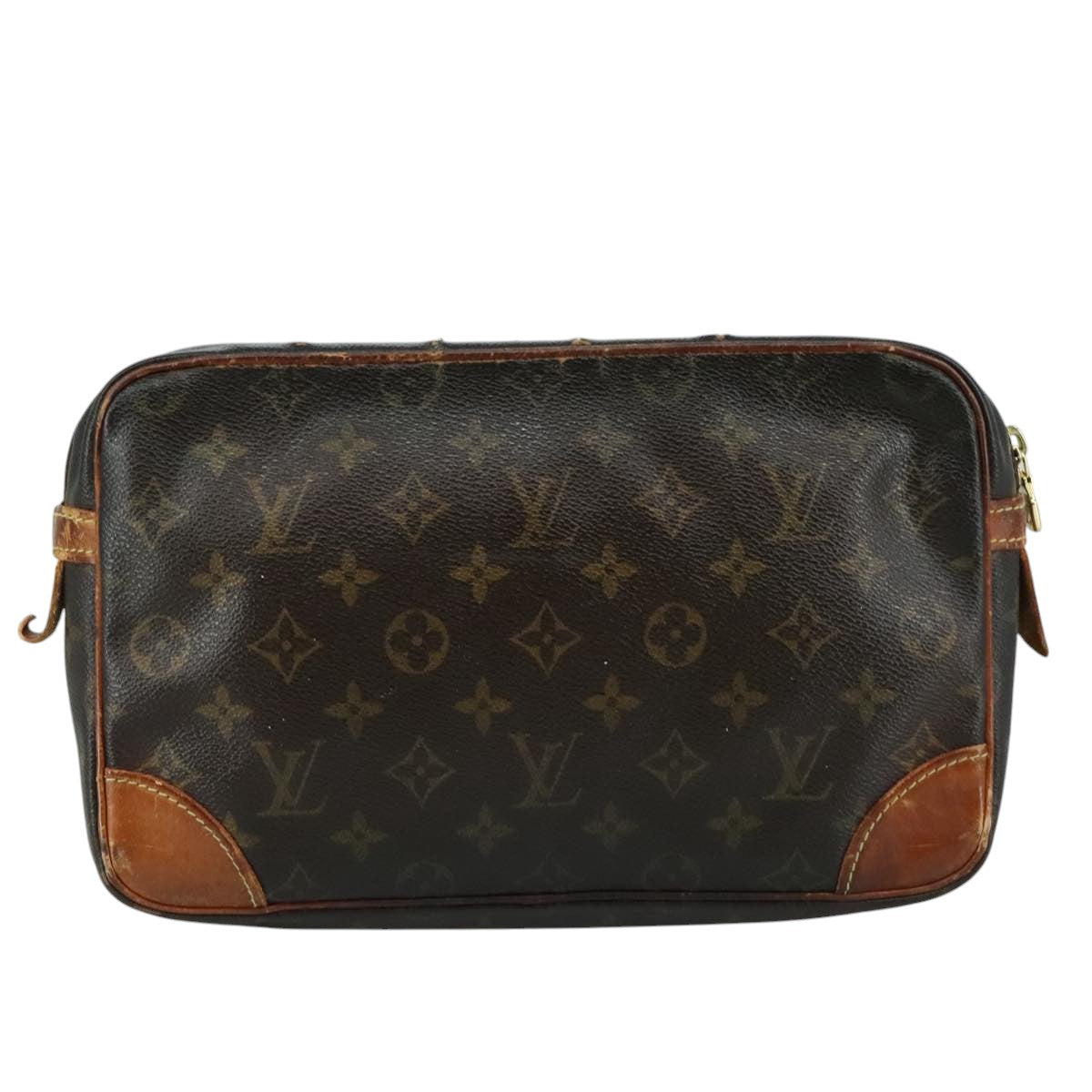LOUIS VUITTON Monogram Compiegne 28 Clutch Bag M51845 LV Auth bs20858