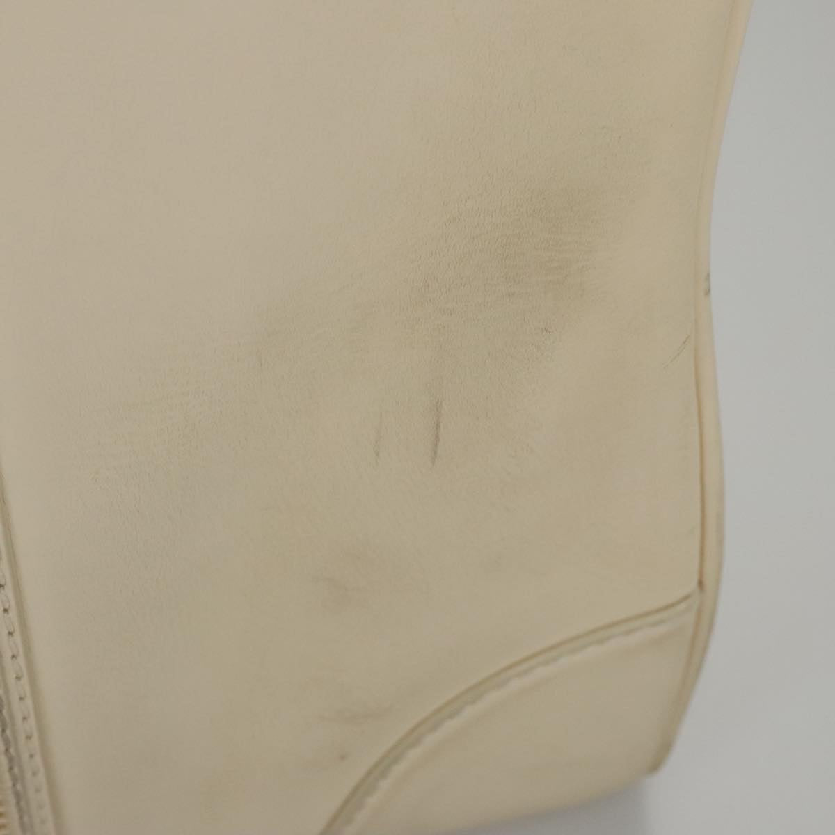 LOUIS VUITTON Varleys 24H Hand Bag Leather Cream M95360 LV Auth bs20954