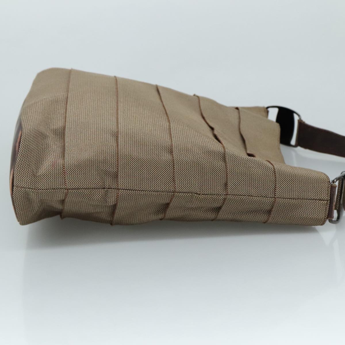 Salvatore Ferragamo Vala Shoulder Bag Canvas Brown Auth bs20980