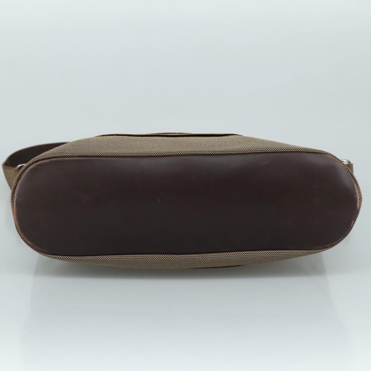 Salvatore Ferragamo Vala Shoulder Bag Canvas Brown Auth bs20980