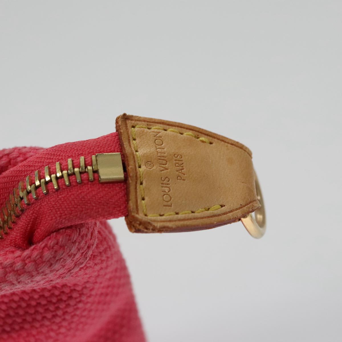 LOUIS VUITTON Antigua Pochette Plat PM Pouch Pink Rose M40068 LV Auth bs20987