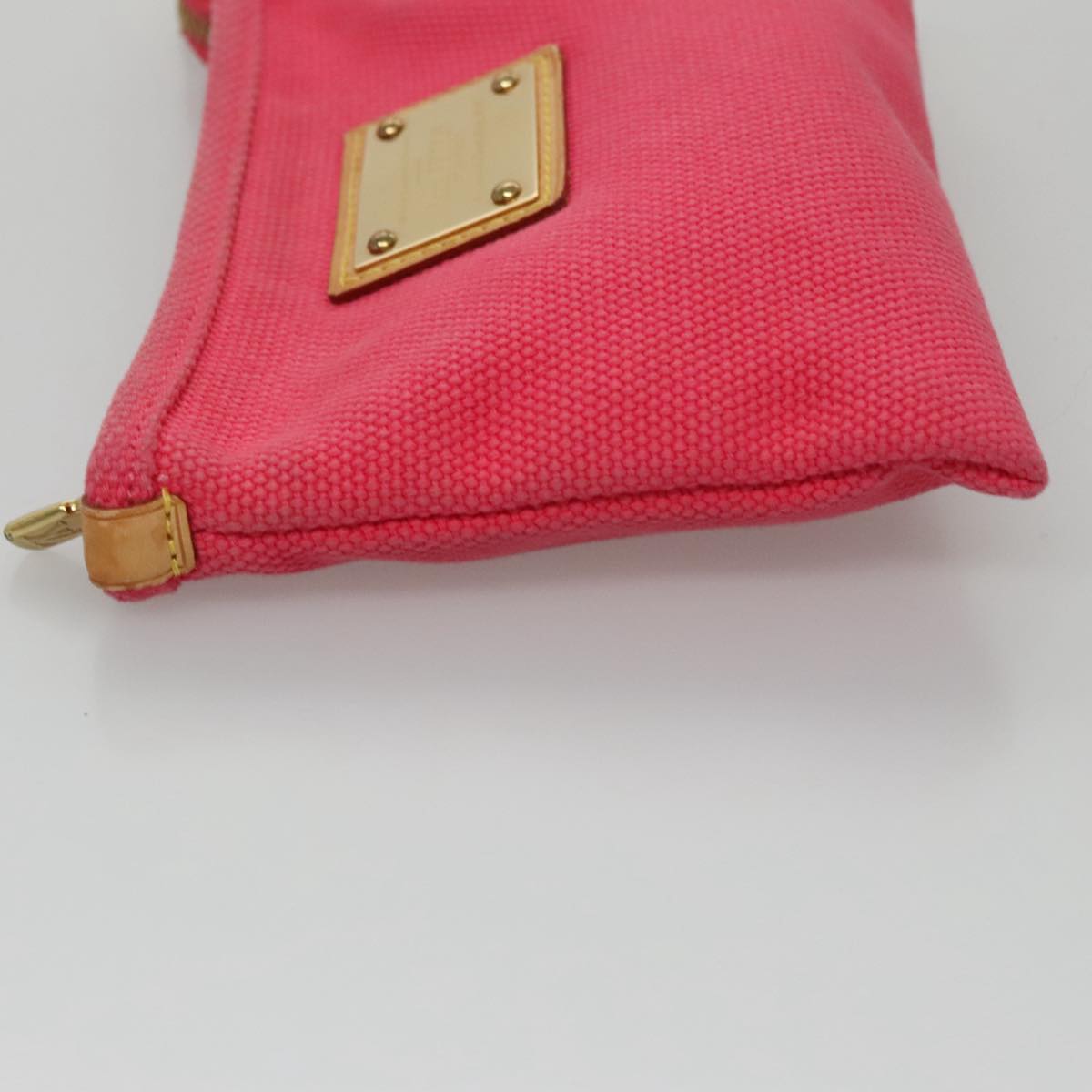 LOUIS VUITTON Antigua Pochette Plat PM Pouch Pink Rose M40068 LV Auth bs20987