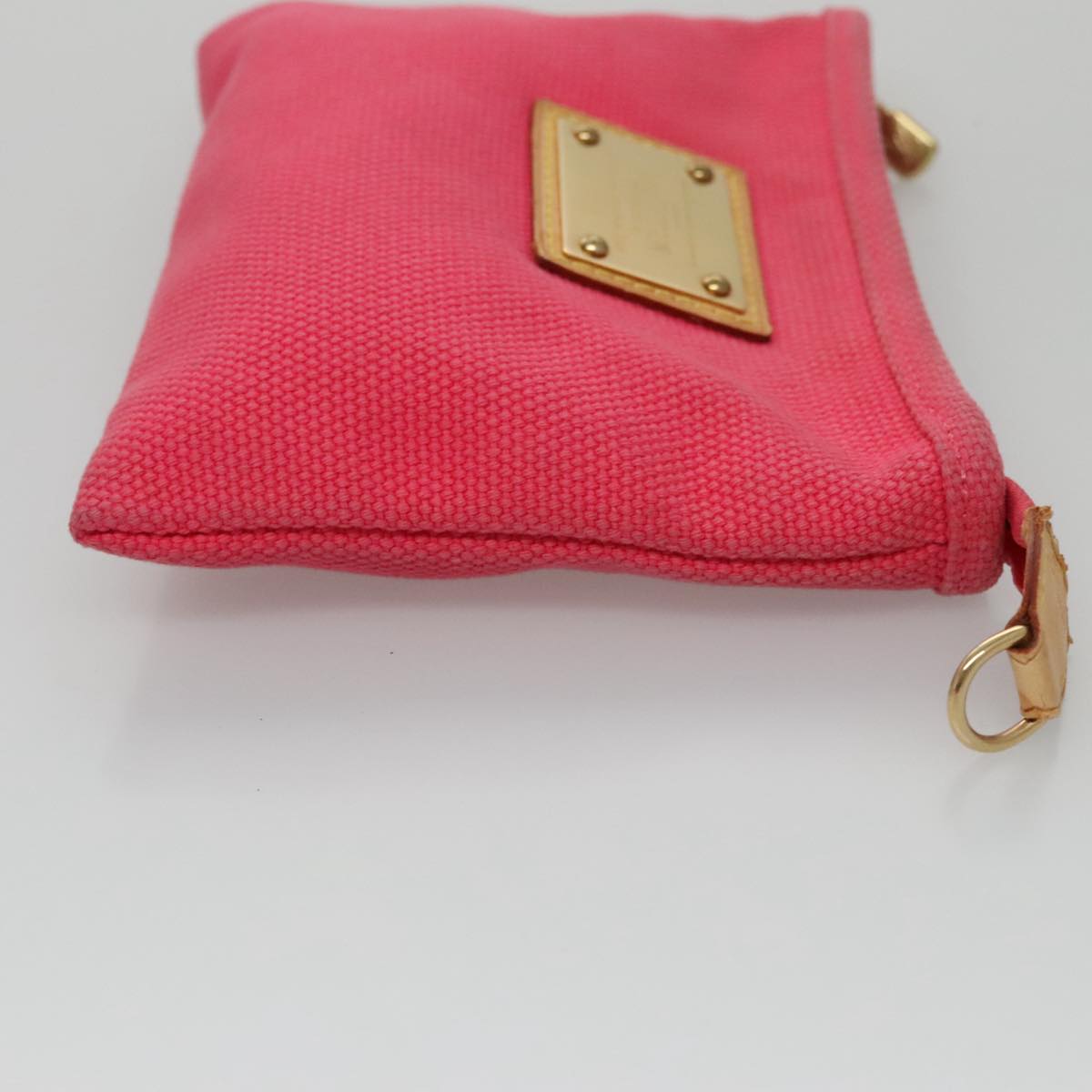 LOUIS VUITTON Antigua Pochette Plat PM Pouch Pink Rose M40068 LV Auth bs20987