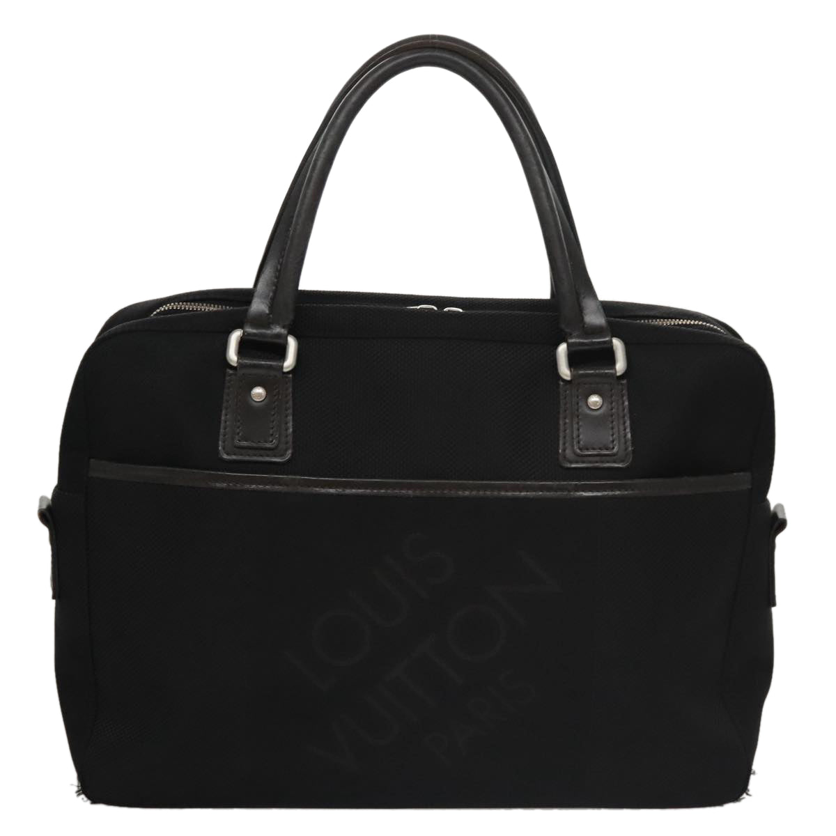 LOUIS VUITTON Damier Geant Yak Business Bag Black Noir M93082 LV Auth bs20995