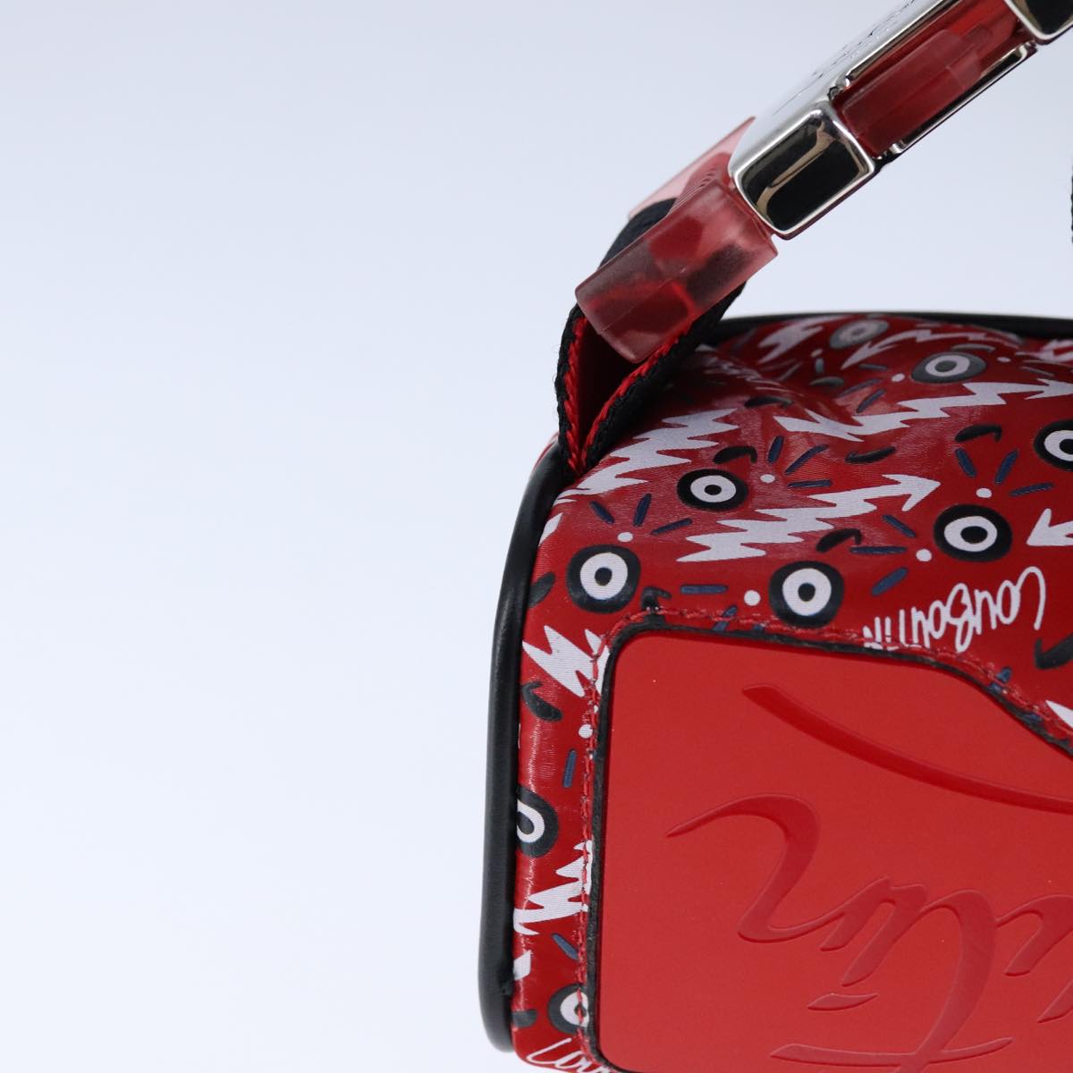Christian Louboutin Waist bag Nylon Red Auth bs21001