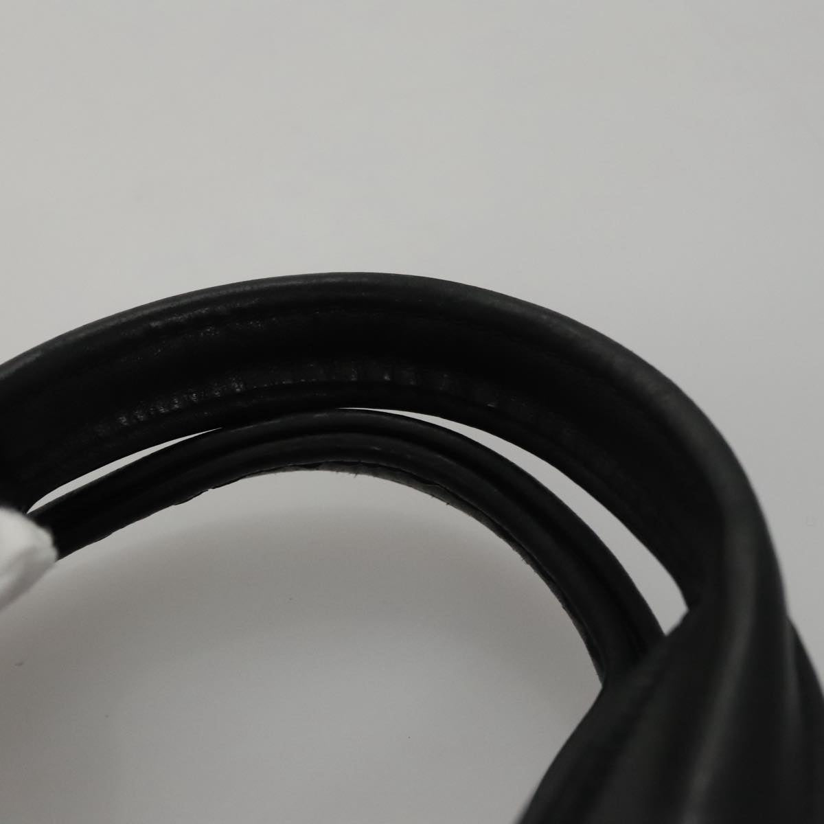 HERMES Acape Luco PM Hand Bag Nylon Black Auth bs21033