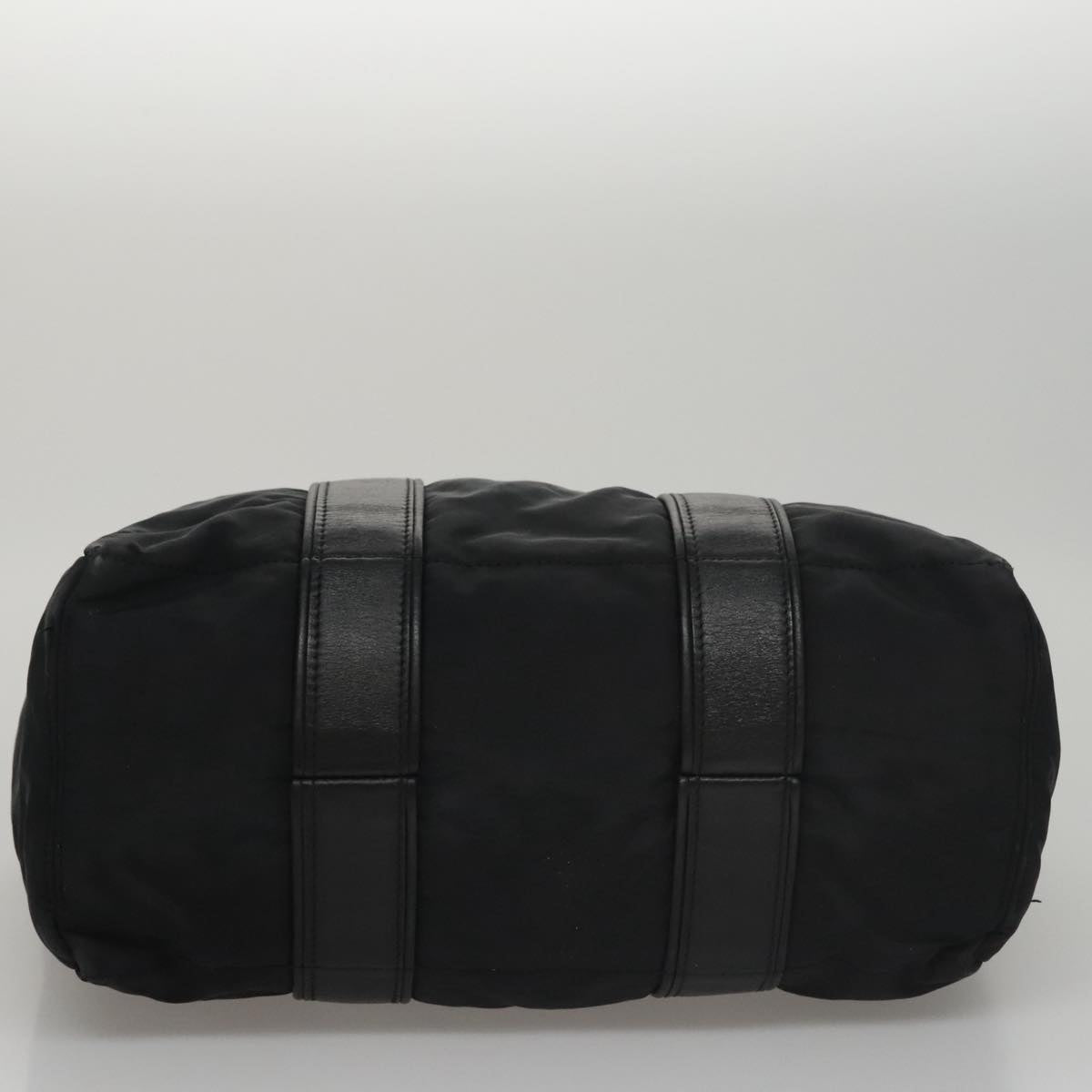 HERMES Acape Luco PM Hand Bag Nylon Black Auth bs21033