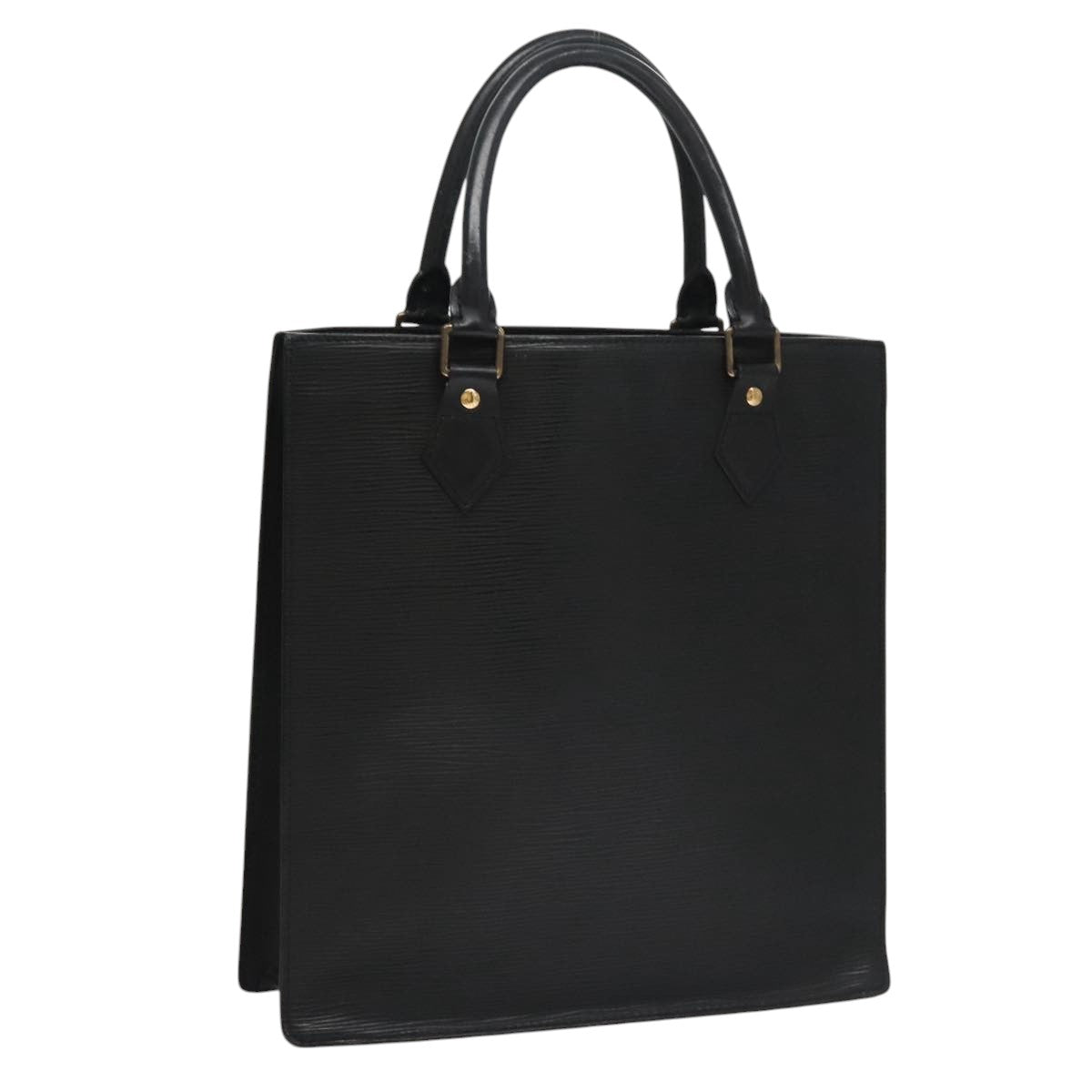 LOUIS VUITTON Epi Sac Plat PM Hand Bag Black M58658 LV Auth bs21108