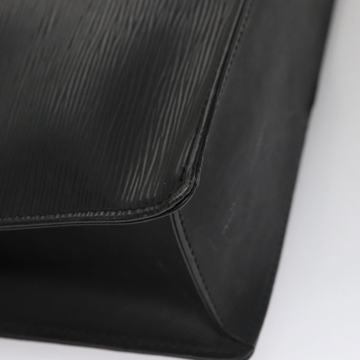 LOUIS VUITTON Epi Sac Plat PM Hand Bag Black M58658 LV Auth bs21108