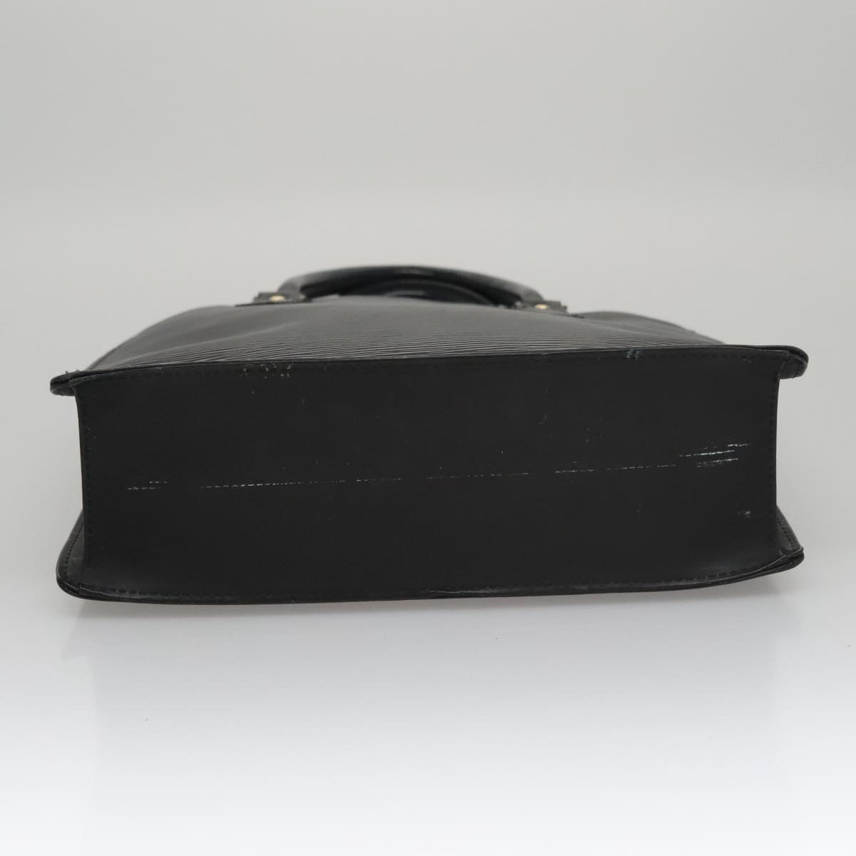LOUIS VUITTON Epi Sac Plat PM Hand Bag Black M58658 LV Auth bs21108