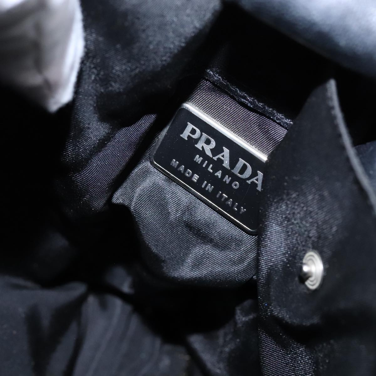 PRADA Hand Bag Nylon 2way Black Auth bs21184