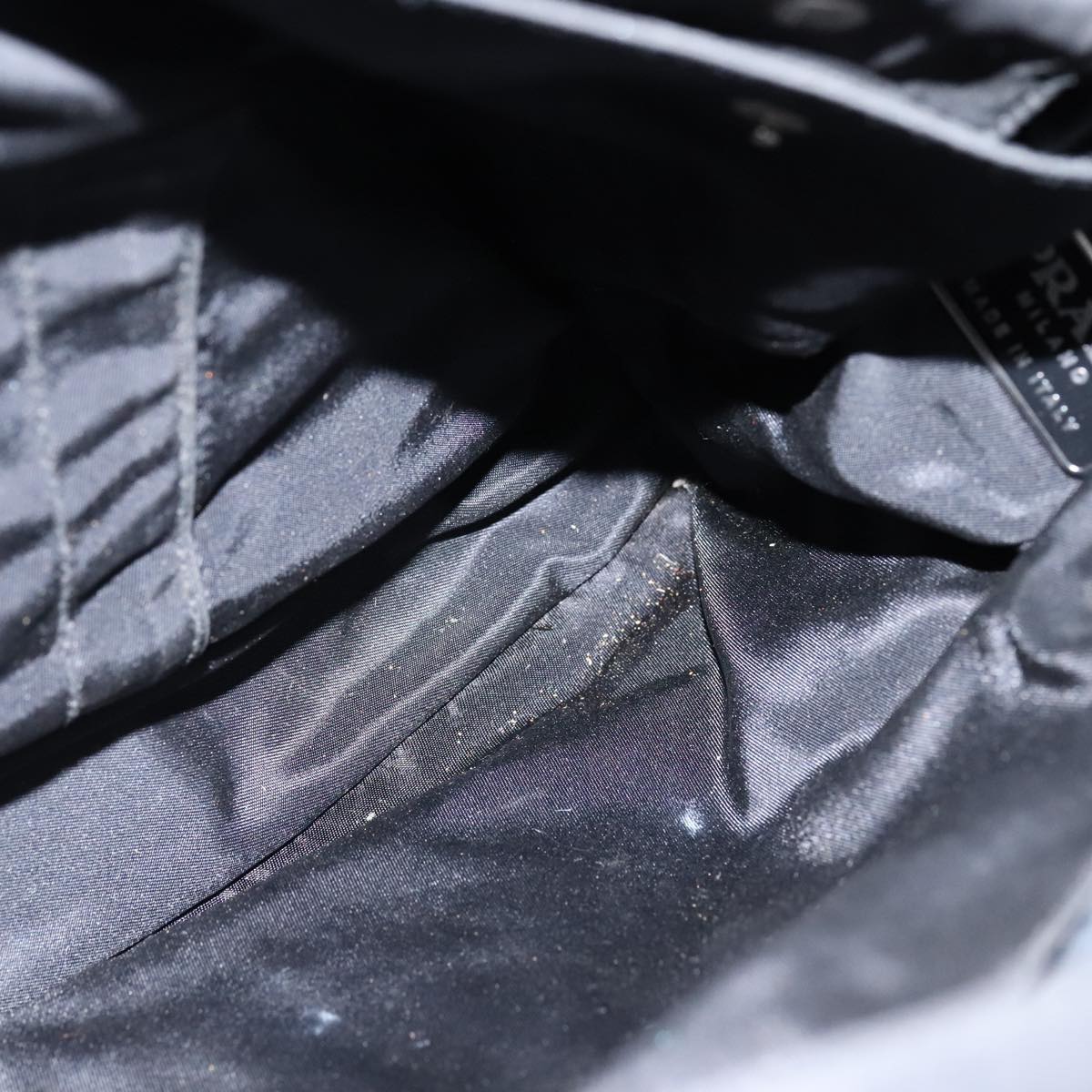 PRADA Hand Bag Nylon 2way Black Auth bs21184