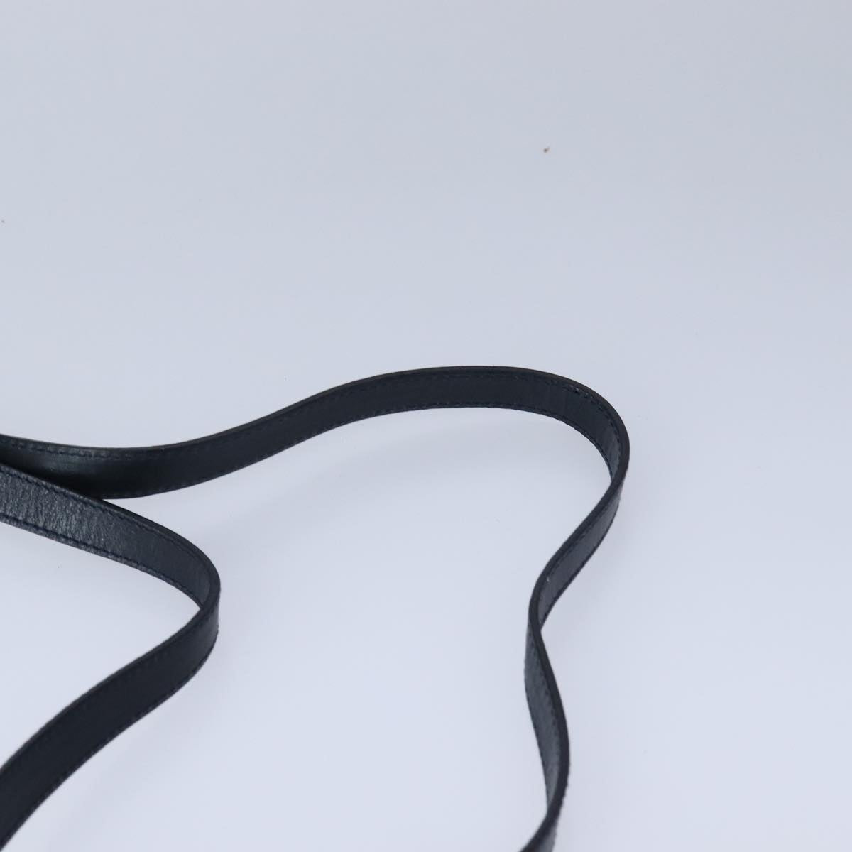 Salvatore Ferragamo Vala Shoulder Bag Leather Navy Gold Auth bs21294