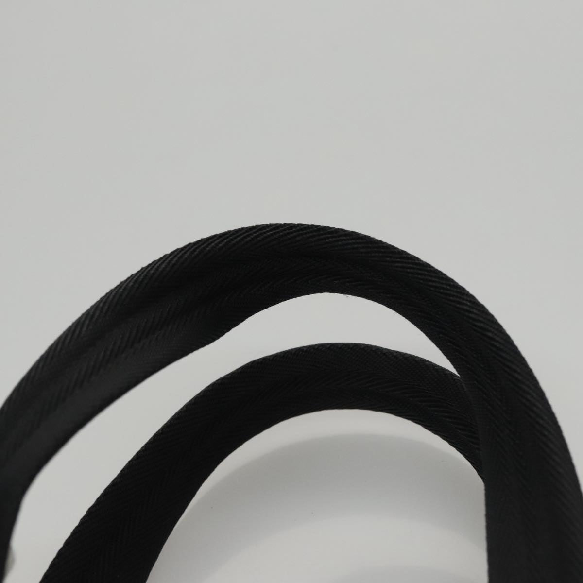 PRADA Tote Bag Nylon Beige Auth bs21295