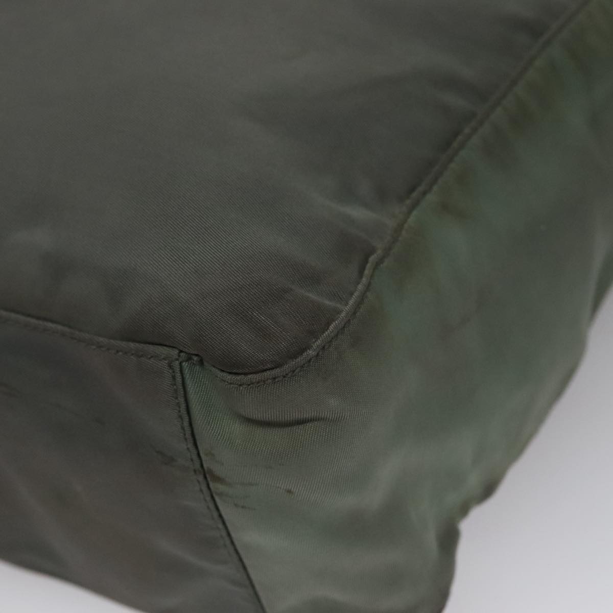 PRADA Tote Bag Nylon Gray Auth bs21296