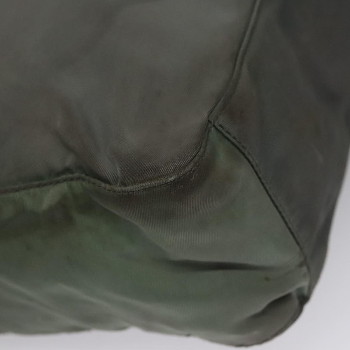 PRADA Tote Bag Nylon Gray Auth bs21296