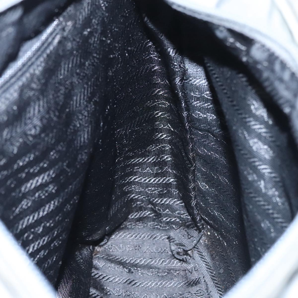 PRADA Tote Bag Nylon Gray Auth bs21296