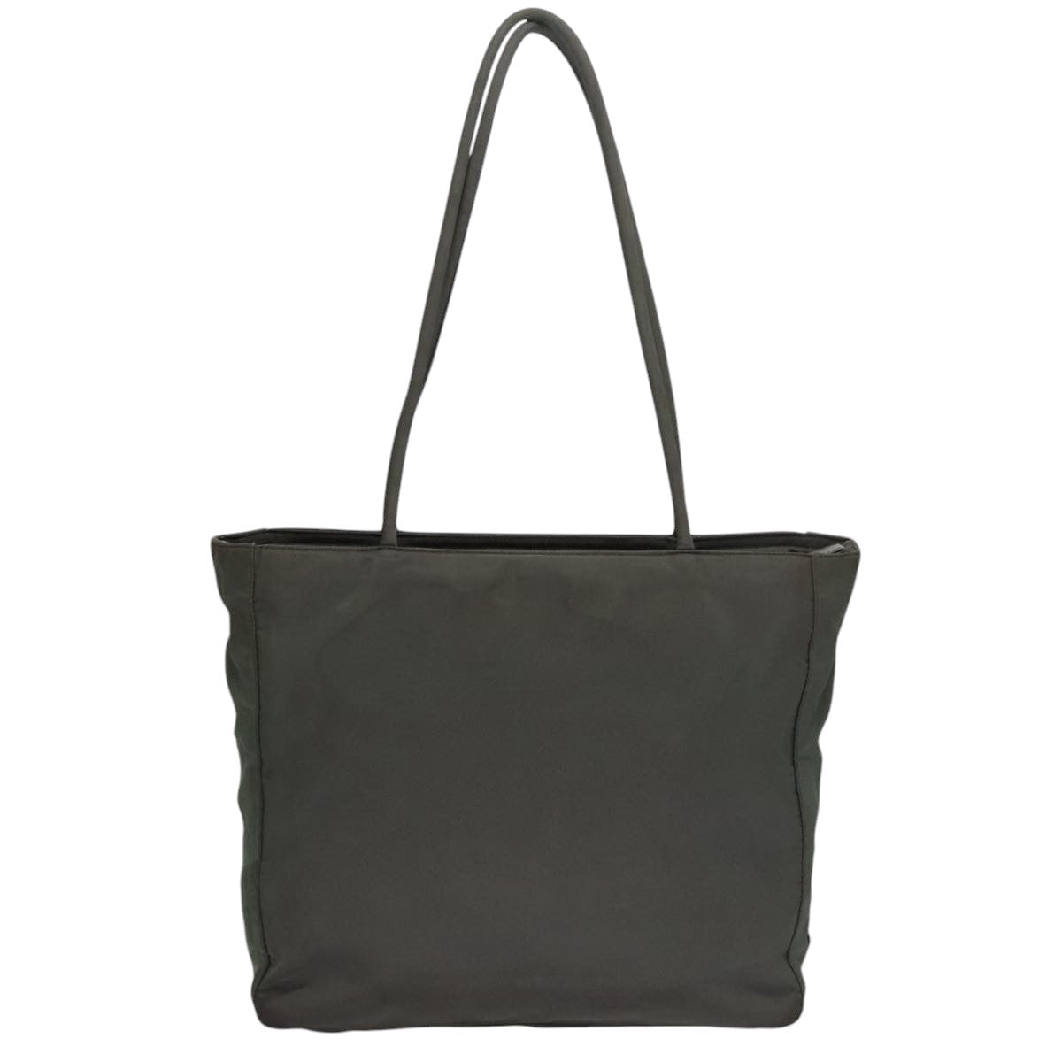PRADA Tote Bag Nylon Gray Auth bs21296
